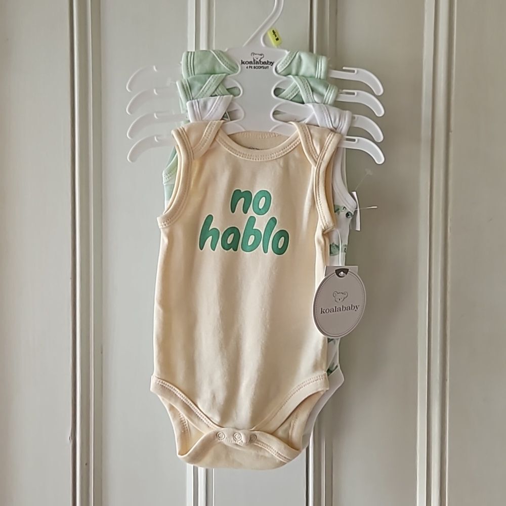 Koala Baby 4 Pack Sea Turtle Cotton Bodysuit Set NWT 0-3M